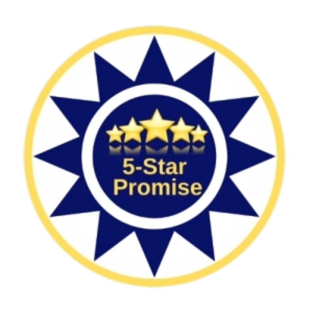 5-star Promise review badge
